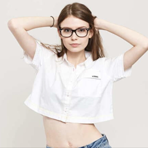 Vans Thread It Top Button Up White Colorful Stitching Size Small - Picture 2 of 10